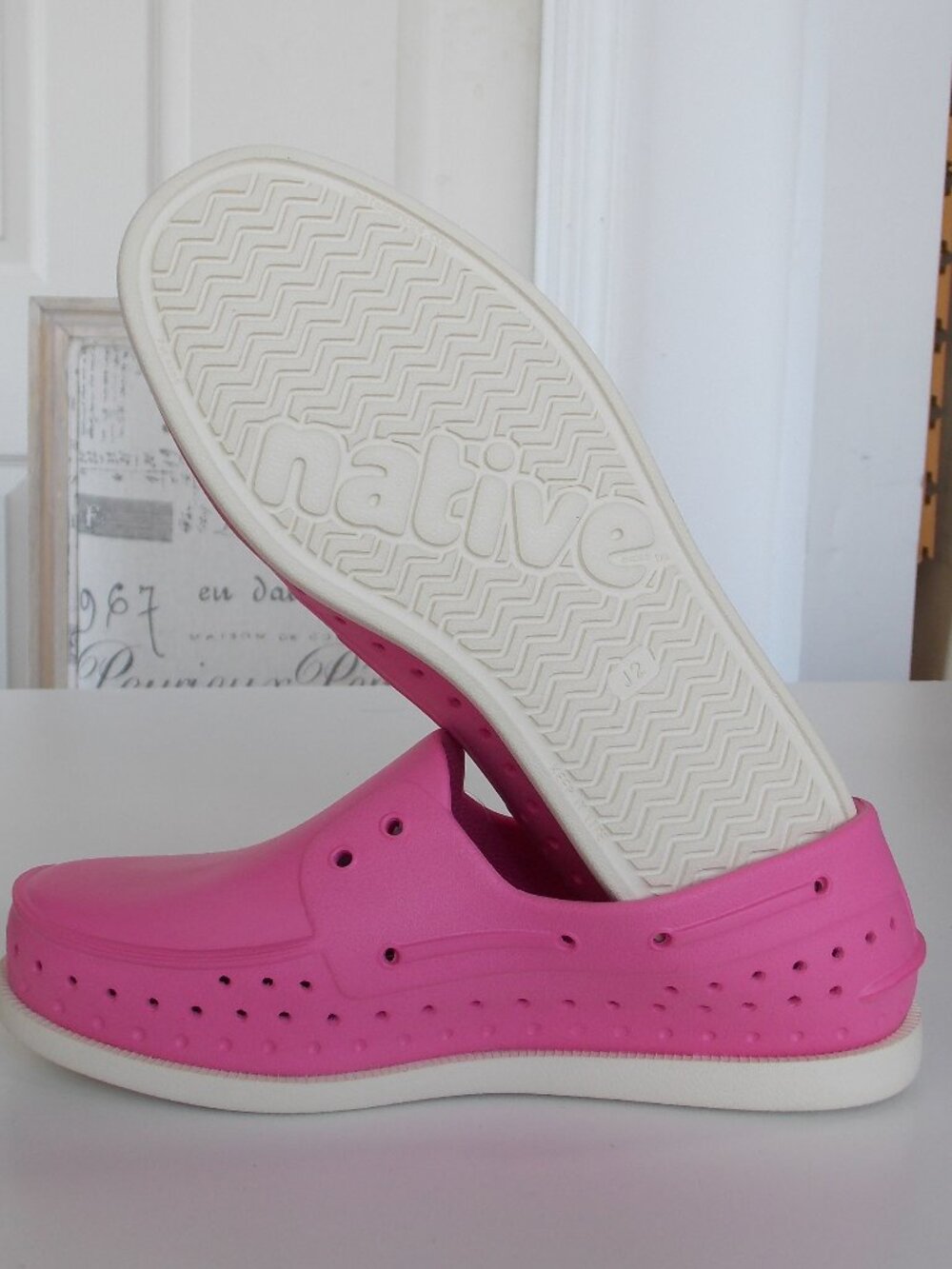 NWT Native HOWARD Hollywood Pink girl C7 Slip On Boat Deck water Shoes